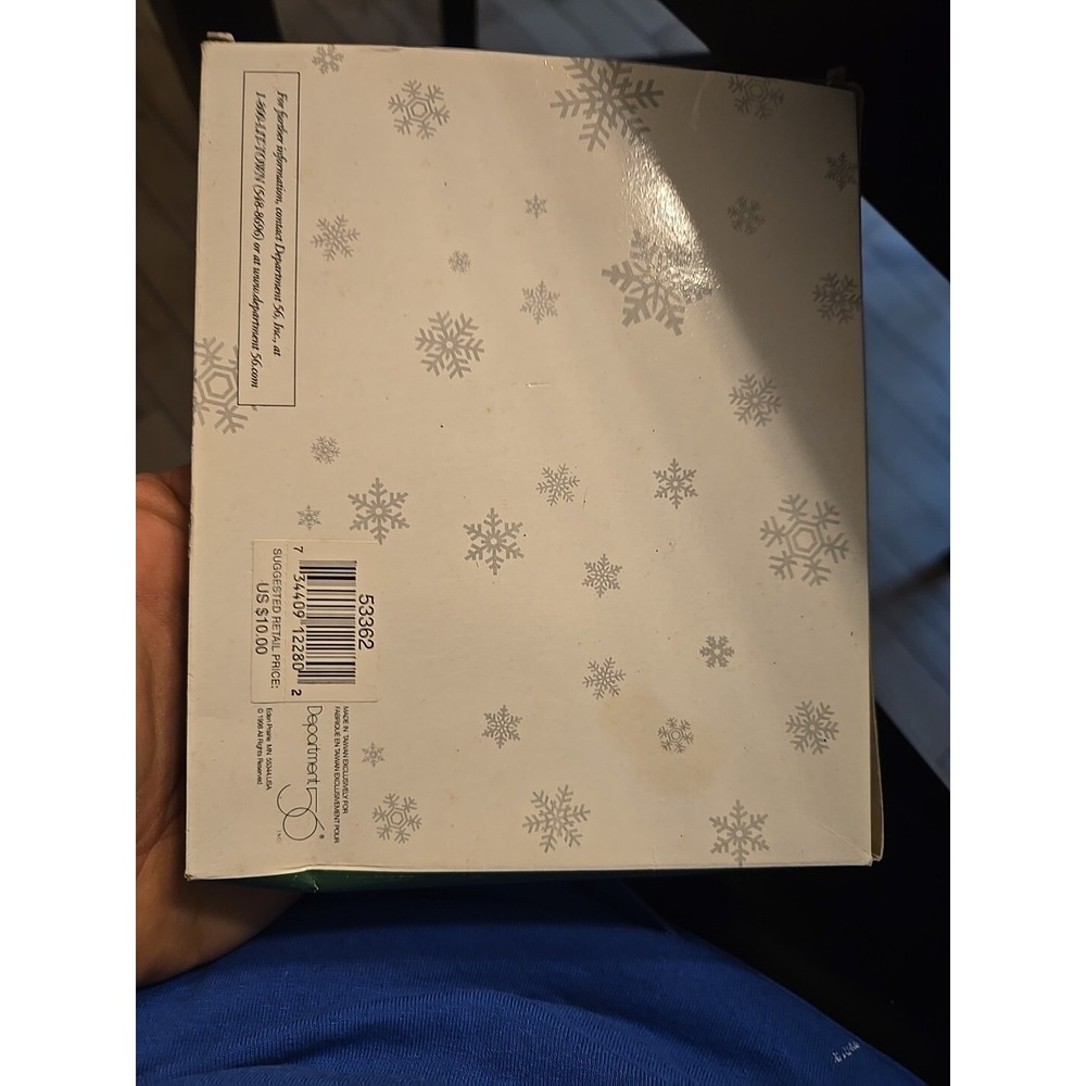 Dept. 56 Glistening Snow 11 ounce New in Box Retired Plus 13 Fire Logs In Packag - Picture 3 of 5